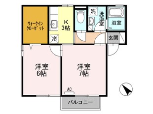 ルームティファニーの物件間取画像